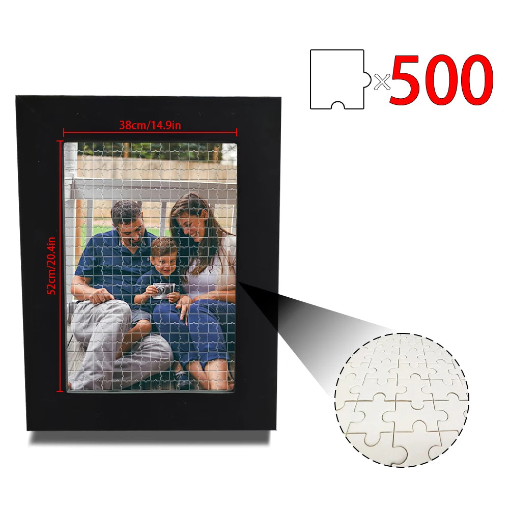 1 pc Custom Puzzle,with Frame or Only puzzles,Upload Your Image for Unique Home Wall Art,Wedding Anniversary Puzzle Gift