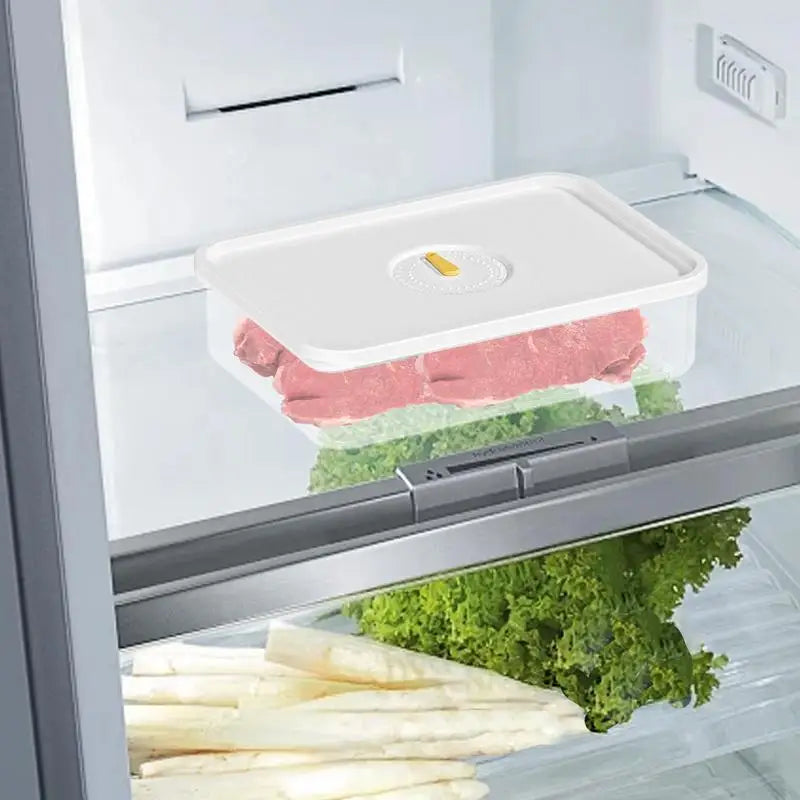 Meat Storage Containers Lunch Meat Saver Clear Lunch Meat Saver Airtight Fridge Cheese Keeper Box For Fruits Vegetables Meat