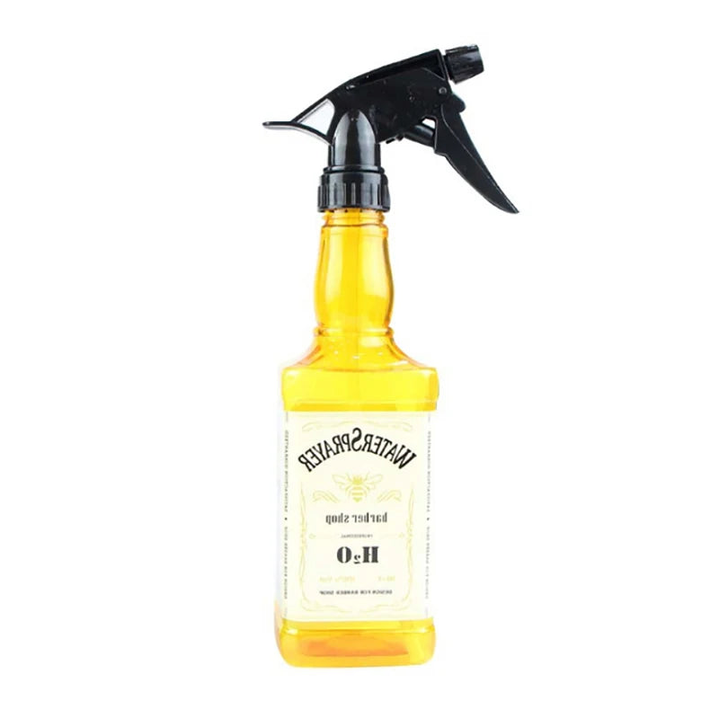 500ML/650ML Hairdressing Spray Bottle Salon Barber Hair Tools Water Sprayer Retro Whiskey Oil Head Watering Can
