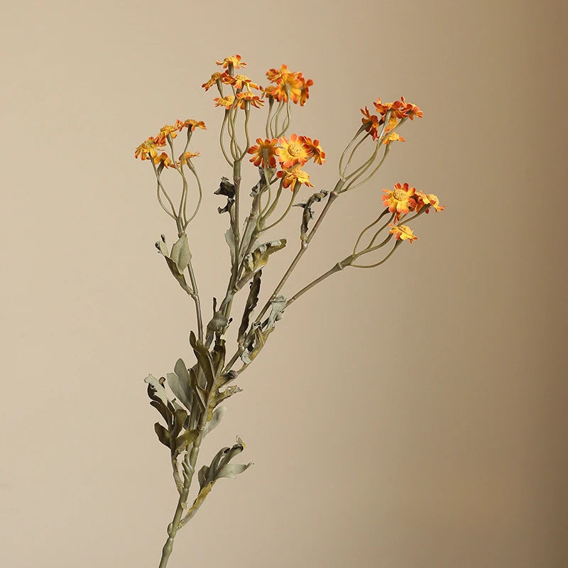 53CM Autumn Chrysanthemum Chamomile Artificial Flower Countryside Vintage Home Hotel Flower Art Decoration Silk Flower
