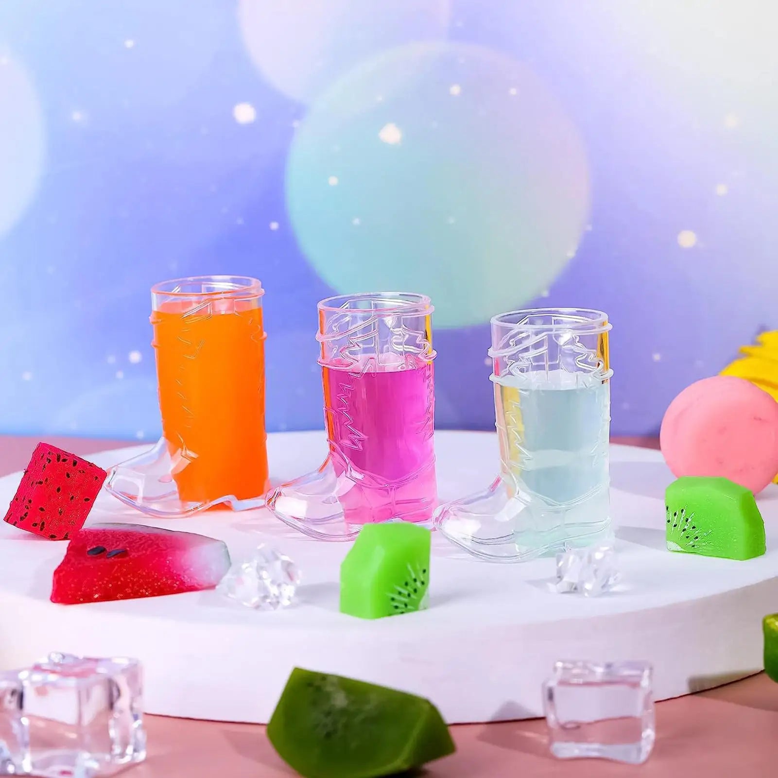 Cowboy Boot Whiskey Wine Glasses ABS Western Cowboy Themed Party Drinks Glass Cup Bachelorettes Cowboy Party Decoration