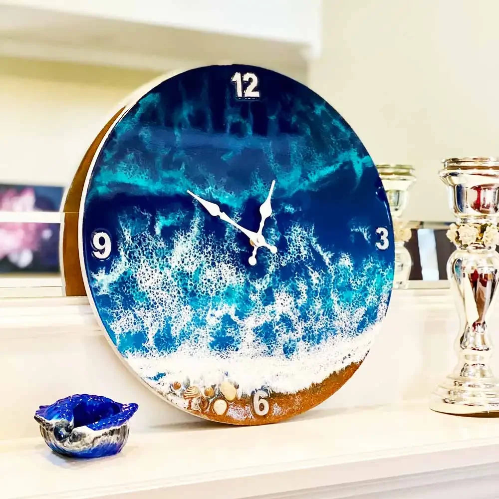MCDFL White Metal Wall Clock Head Hands Cover Modern Decor Nut Pin Cute Beach Room Ocean Cap Tide Office Mechanism Tap DIY Parts