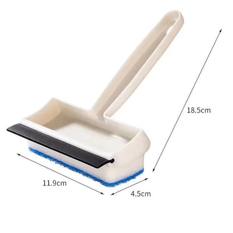 Multifunctional Double-Sided Glass Sponge Cleaning Brush Wiper Mirror Glass Tile Cleaning Brush Bathroom Squeegee