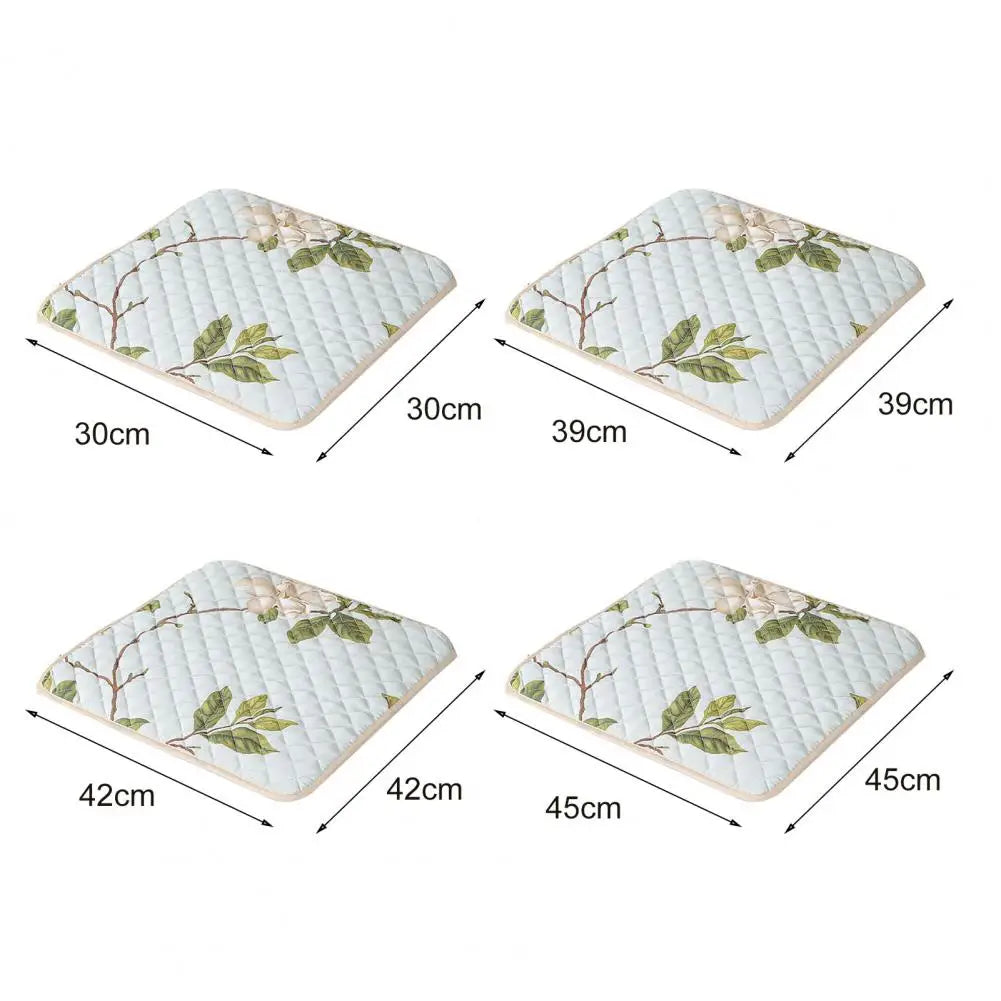 Chair Cushion With Straps Decorative Polyester Square Chair Pad Quilt Mat Household Restaurant Dining Stool Cushion Car Sofa Pad