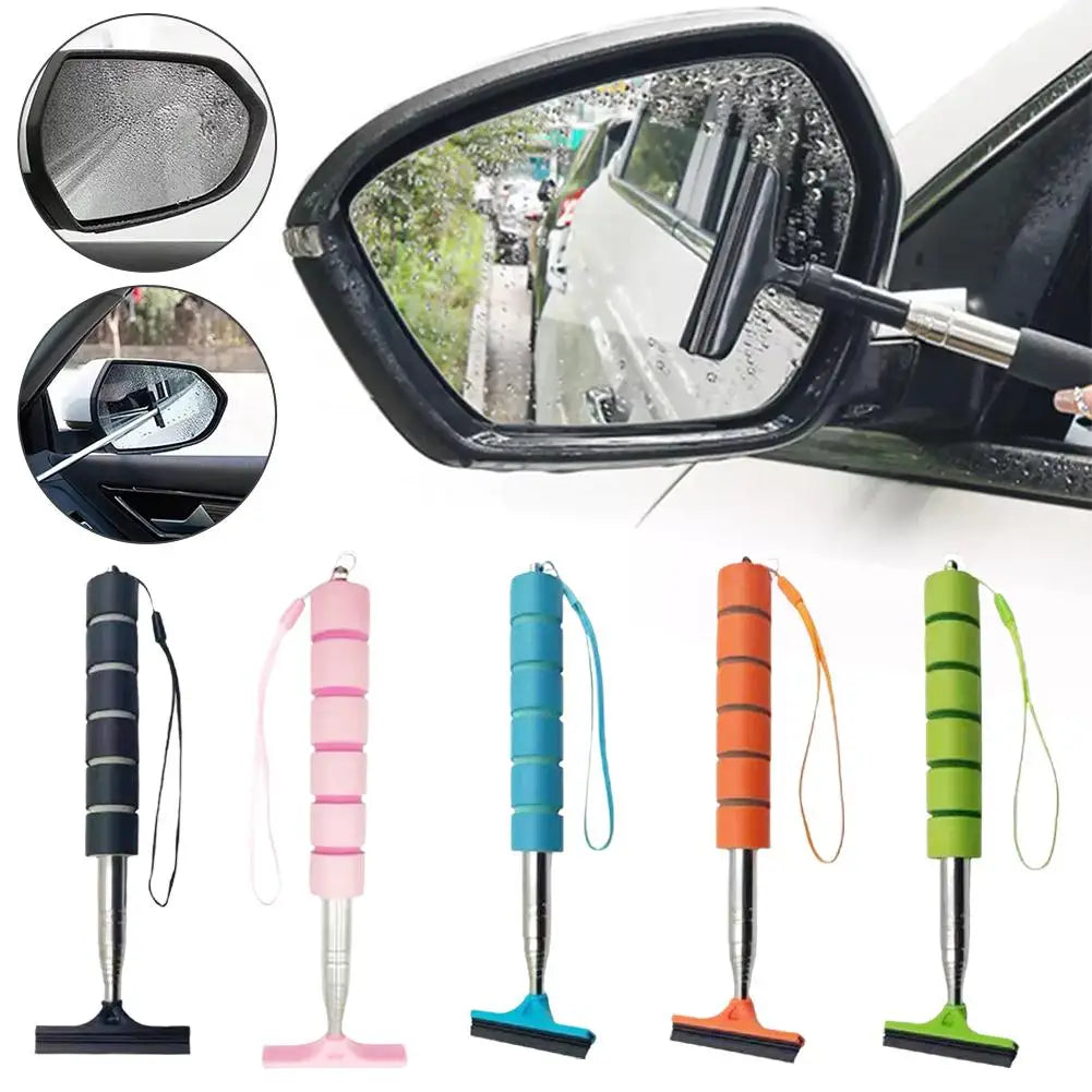 Car Rearview Mirror Wiper Is An Extended Mini Wiper Rainwater Clean Kitchen To Used Tool Bathroom Cleaning Window Y2Z7
