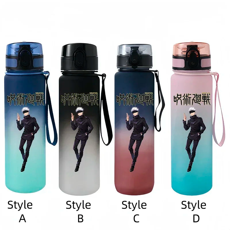 Jujutsu Kaisen Peripheral Cartoon Animation Water Bottle Sports Plastic Student Children Large Capacity 650ml Water Cup