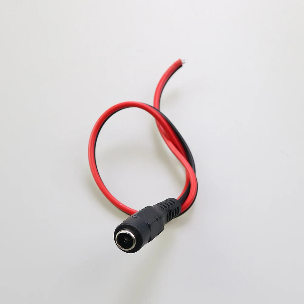 Male & Female DC Power Connector 12V 5.5 x 2.1mm DC Cable Plug Adapter For CCTV Camera Video System LED Light Strip