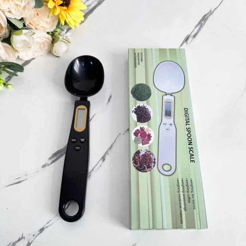 500g 0.1g Electronic Kitchen Scale LCD Digital Measuring Food Flour Digital Spoon Scale Mini Kitchen Tool for Milk Coffee Scale
