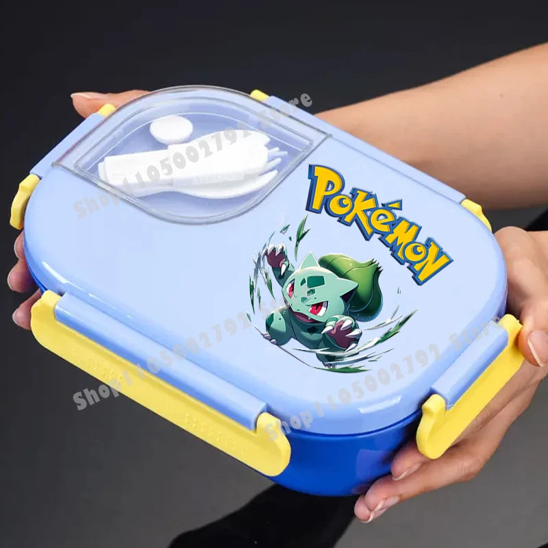 Pikachu Pokemons Girl Boy Cartoon Lunch Boxs Student Charmander Portable Bento Case Insulated Lunch Box Kids Birthday Cute Gift