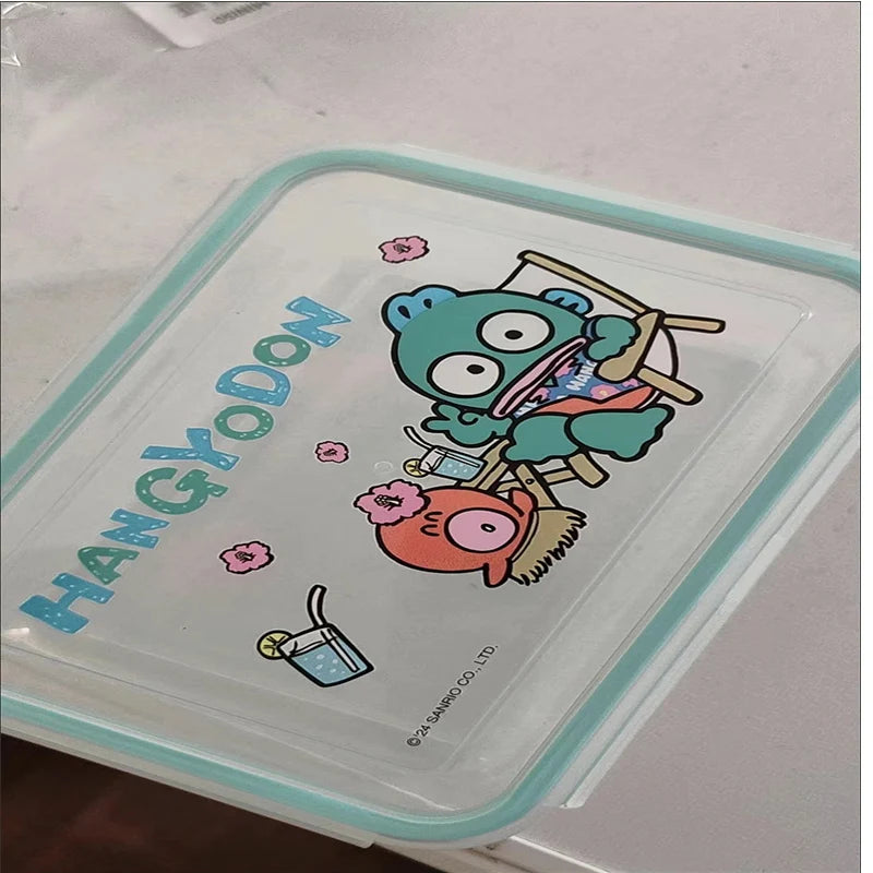 Kawaii Miniso Clown Fish 300ml lunch box microwaveable four-side buckle square bento box 3