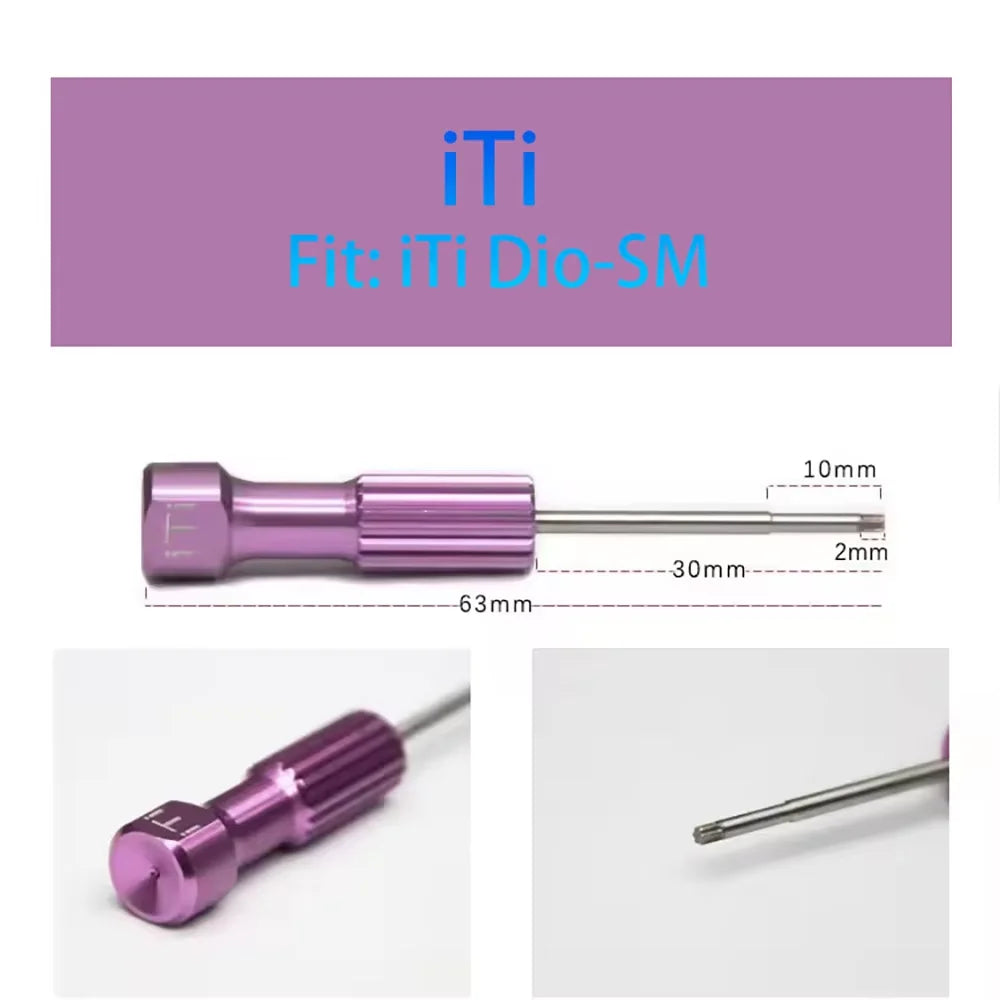 GULPOOE 1Pcs Dental Stainless Steel Implant Screw Driver Dentistry Tool Kit For Implantation High Quality Implants Drilling Tool