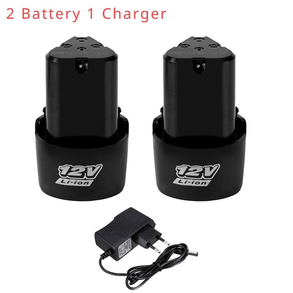 Lithium Battery 12V 1500mAh Rechargeable Battery For Angle Grinder Electric Screwdriver Drill Spare Battery EU US AU UK