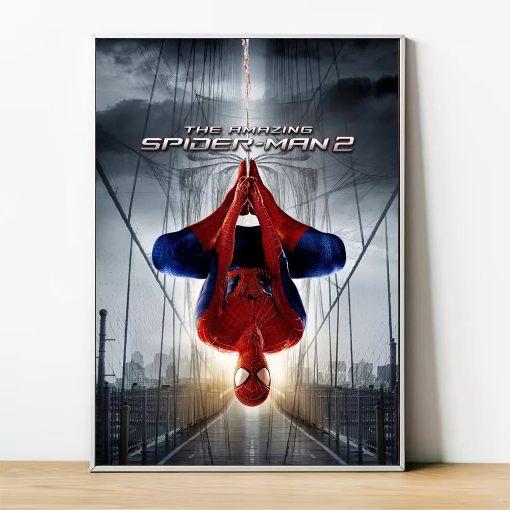 MINISO Marvel Superheroes Avengers Spider-Man Iron Man Parlor Bedroom Decorative Art Posters Wall Mural Canvas Painting Printing