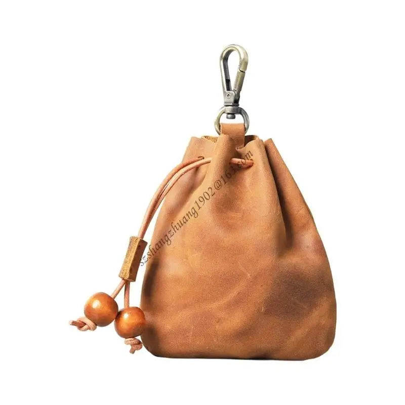 Q6RB Leather Jewelry Display Small Hanging Solution Storage Bag Perfect for Earrings Bracelets Closet Bathroom Storage