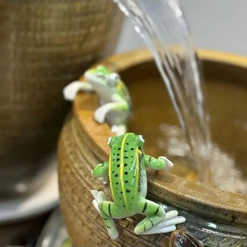 Flower Pot And Vase Hugger Planter Pot Hanger Frog Resin Pot Hugger Creative Animal Climbing Sculpture Garden Decor For Planter