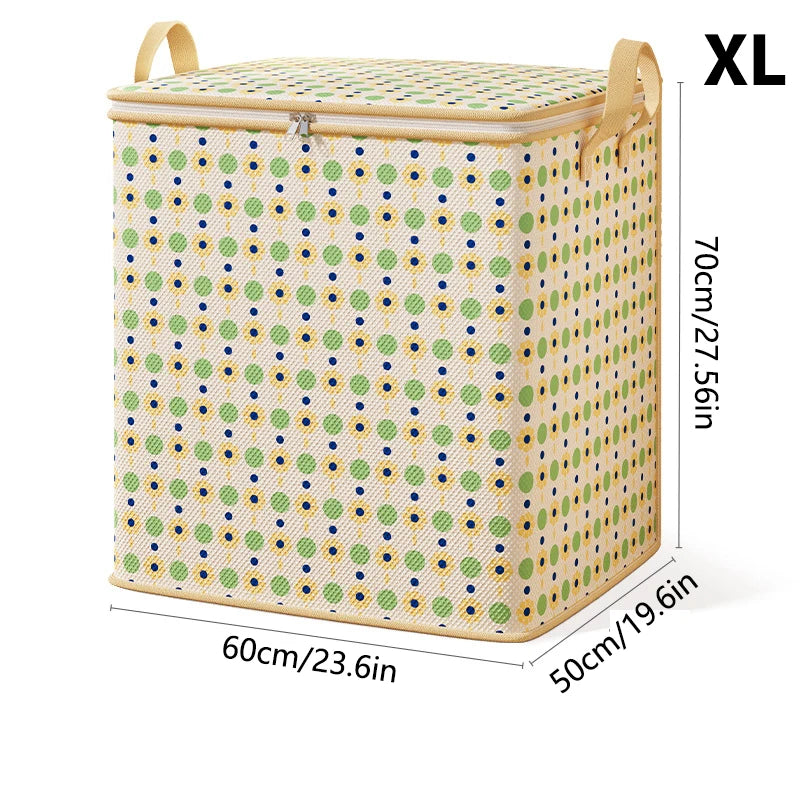 Large Capacity Clothes Storage Bags Closet Organizers Storage Bins Foldable Storage Toy Containers Box Dust-Proof Moving Bag
