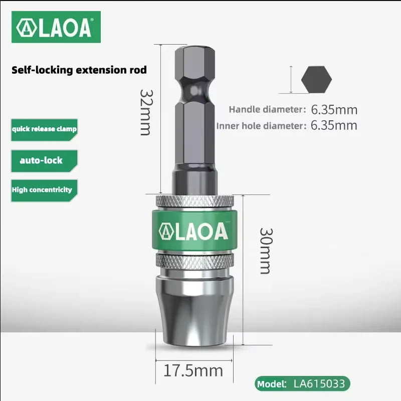 LAOA Screwdriver Bit Adapter Electric Drill Connector Rod Quick - release Connector Rod Bit Extension Rod