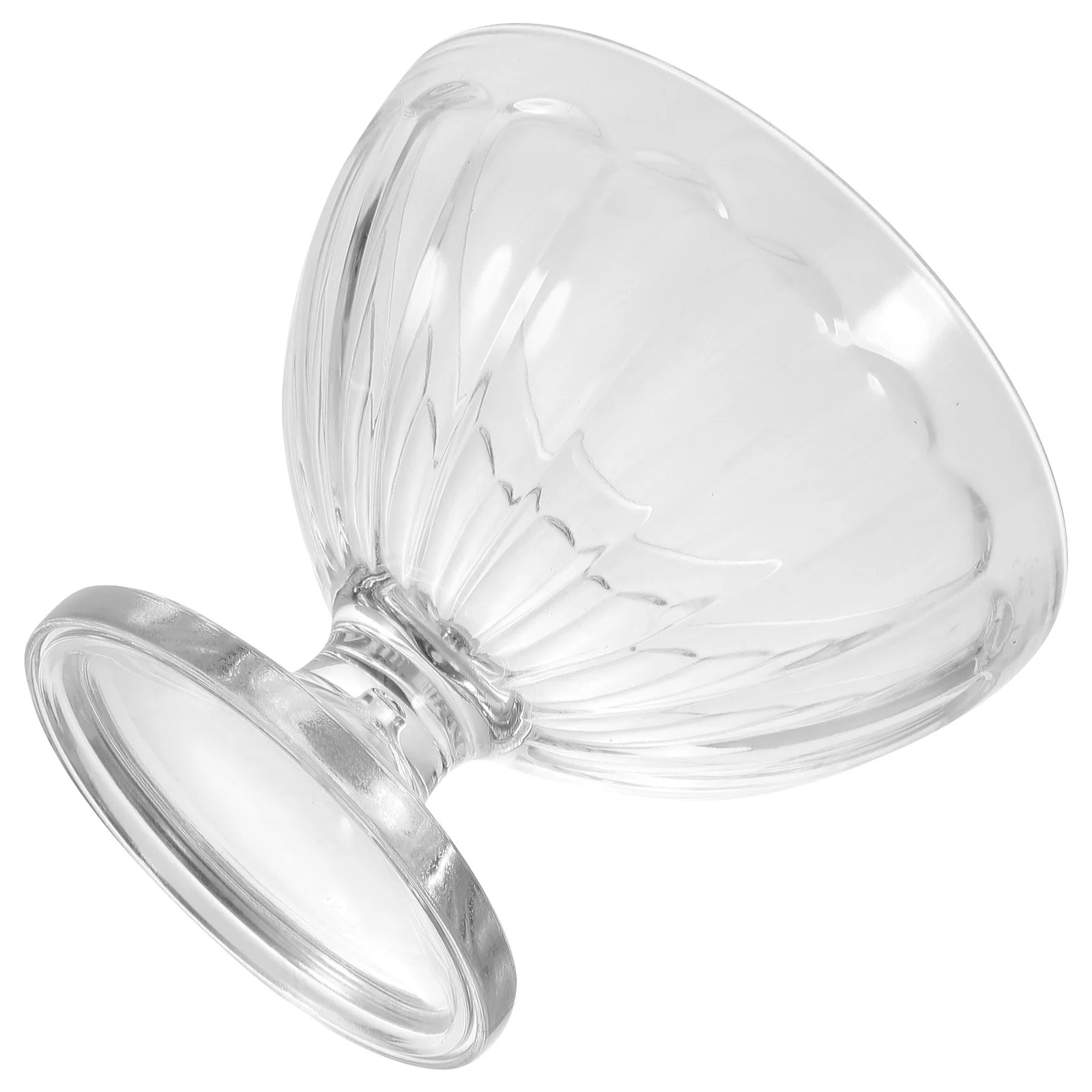 Clear Acrylic Ice Cream Cup Footed Dessert Bowl For Pudding Yogurt Party Serving Goblet Snack Container Kitchen