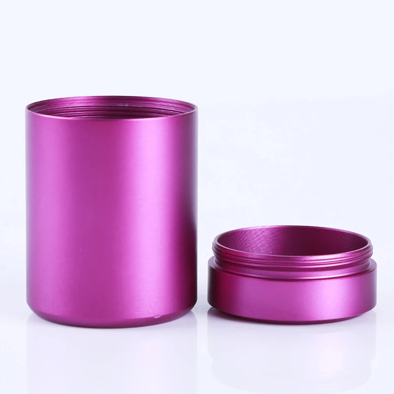 New Airtight Smell Proof Container Quality Stainless Steel Mini Tea Cans Herb Stash Jar Tea Coffee Storage Box Tea Caddies Box