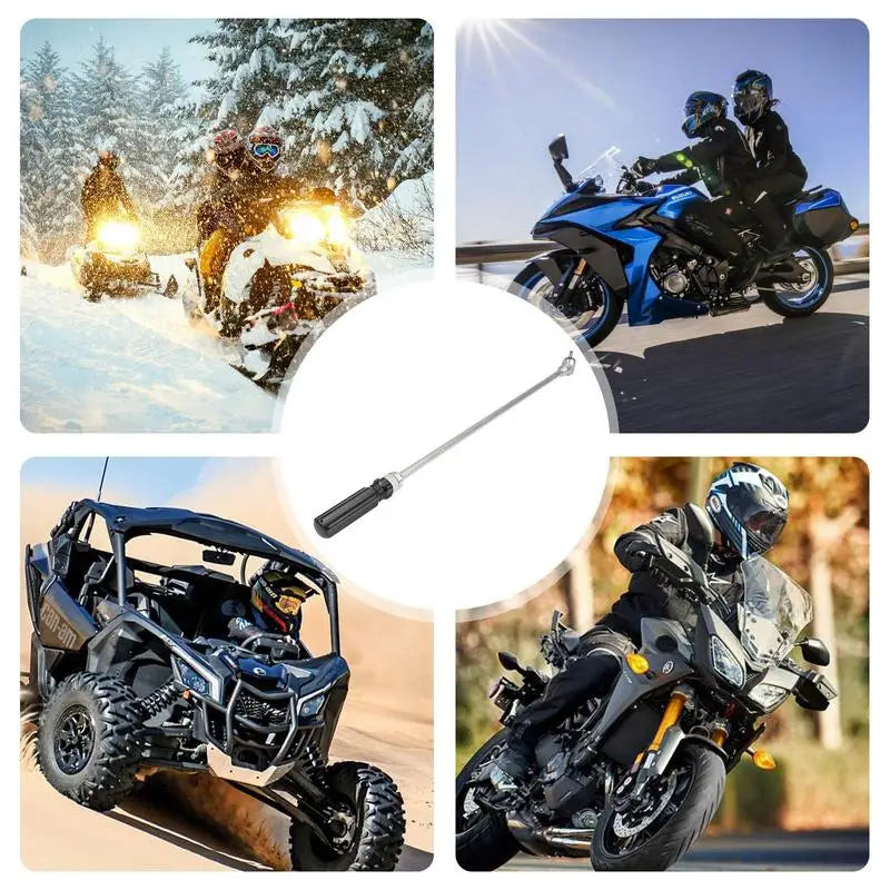 Pilot Screw Adjusting Tool Flat Head Screwdriver Motorcycle Carburetor Adjuster 90 Angled Head Metal Replacement Parts For