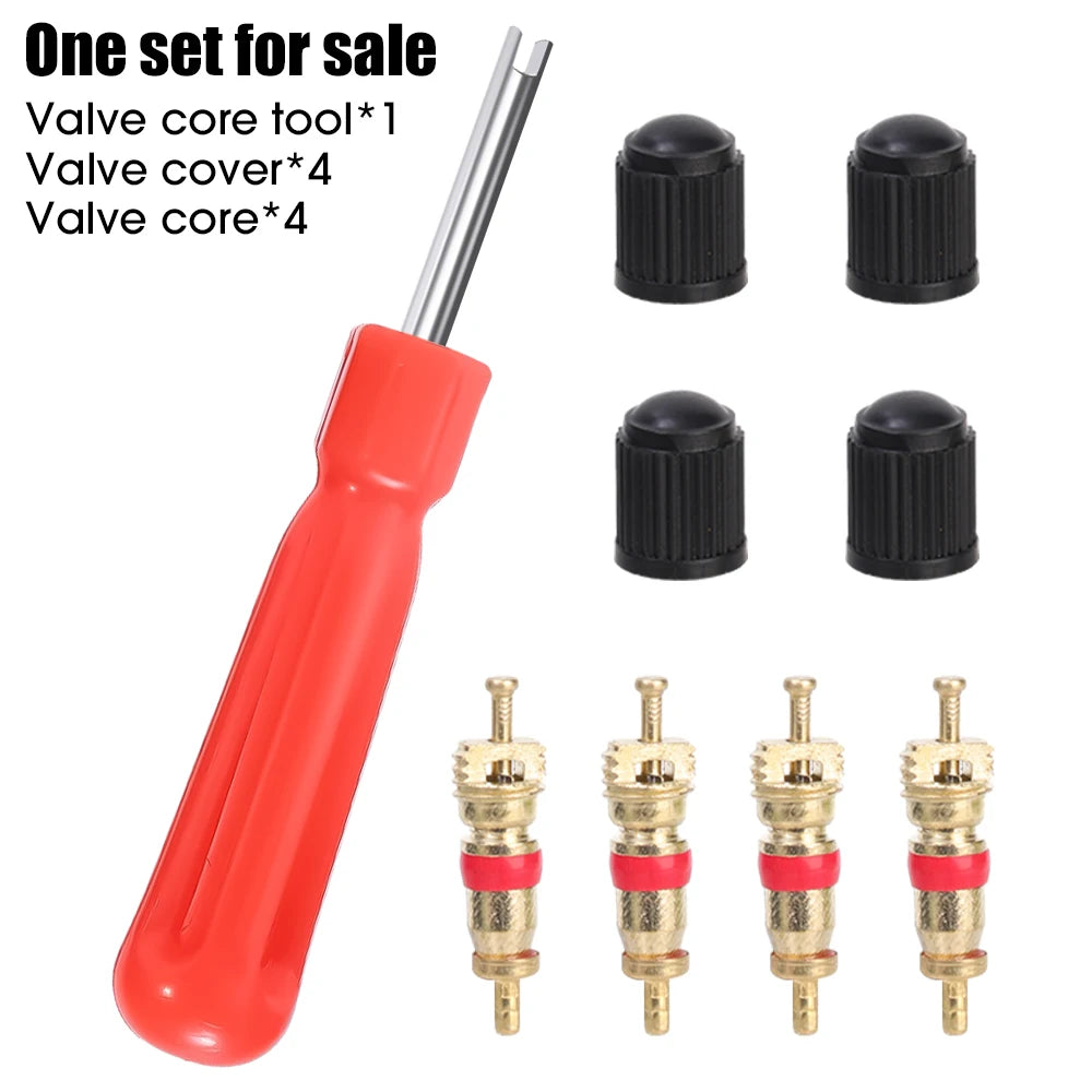 Car Valve Core Screwdriver Wrench Universal Auto Bicycle Wheel Tire Valve Stem Core Remover Valve Core Install Disassembly Tools