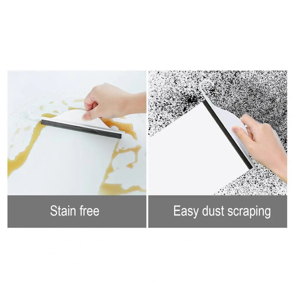 Curved Widened Handle Wiper Mini Countertop Tpr Scraper for Bathroom Glass Portable Scratch-free Wipe Tool for Effortless