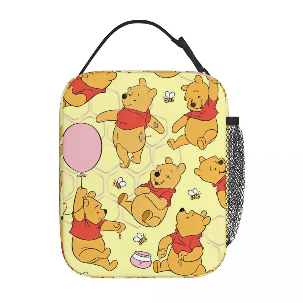 Cute Winnie The Pooh Insulated Lunch Bags Thermal Bag 
Meal Container Large Tote Lunch Box for Men Women Work Picnic