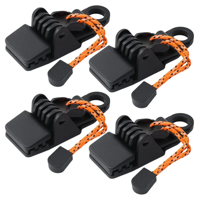 4/1PCS Awning Clip Waterproof Cloth Crocodile Clips Snap Button Hanger Canopy Windproof Fixing Clip Outdoor Camping Equipment