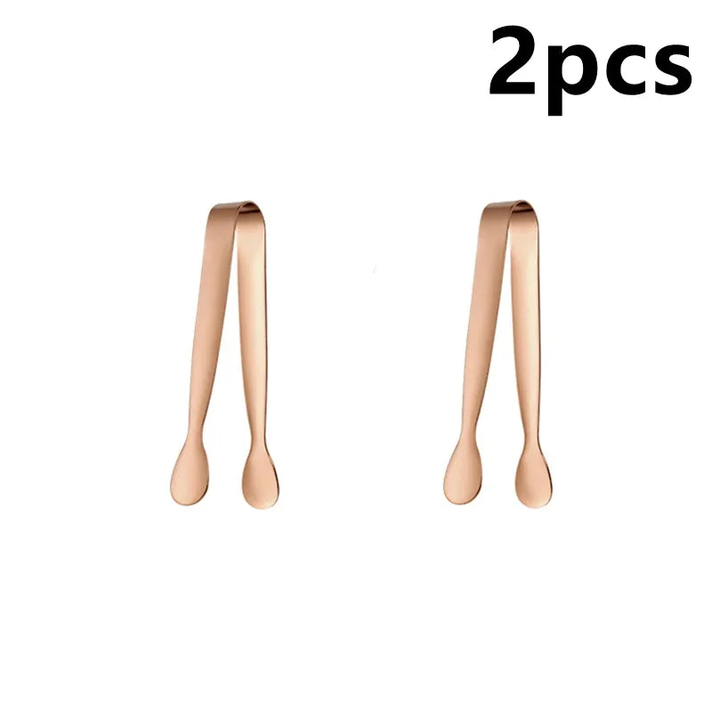 Ice Tong 304 Stainless Steel Clip Bar Ice-Cube Picker Food BBQ Clip Barbecue Clip Ice Clamp Tool Kitchen Utensils