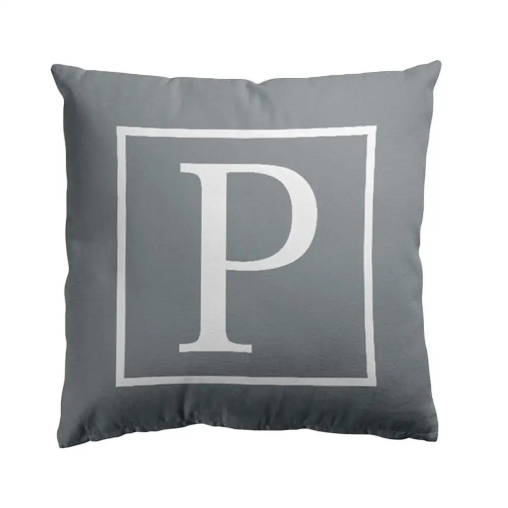 Pillow Cover Cushion Case 45x45cm English Letter Print Home Sofa Bed Car Decor