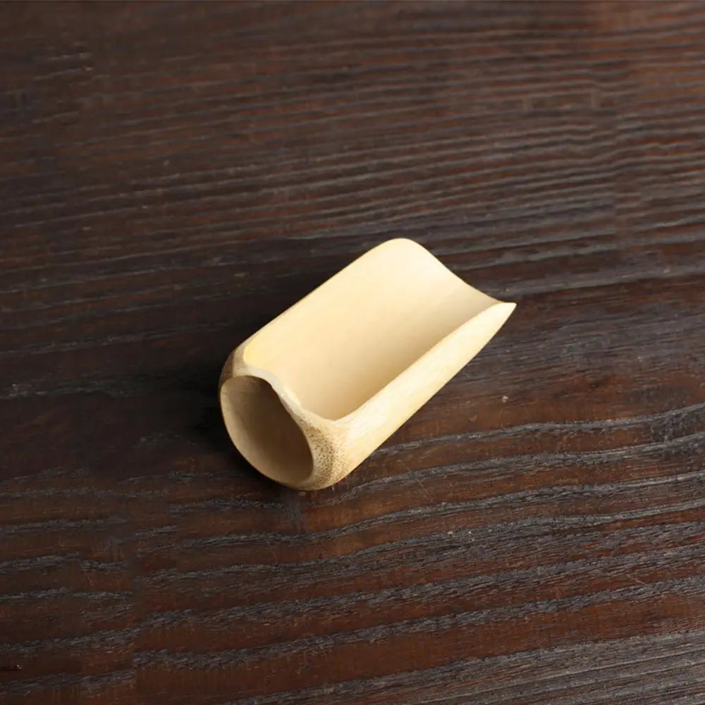 High Quality Tea Accessories Chinese Kongfu Wooden Bamboo Retro Style Natural Tea Scoop Delicate Spoon Portable Bamboo Teaspoon