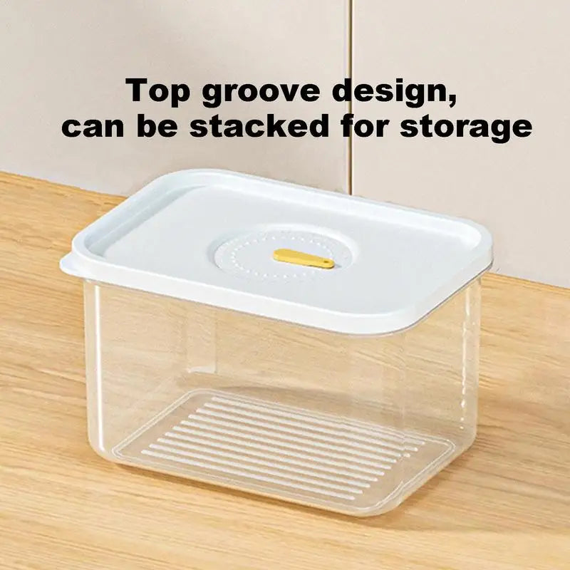 Meat Storage Containers Lunch Meat Saver Clear Lunch Meat Saver Airtight Fridge Cheese Keeper Box For Fruits Vegetables Meat