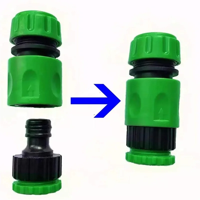 ABSS-Garden Hose Connectors And Fittings Plastic Garden Hose Tap Connector Kit Double Male Connector