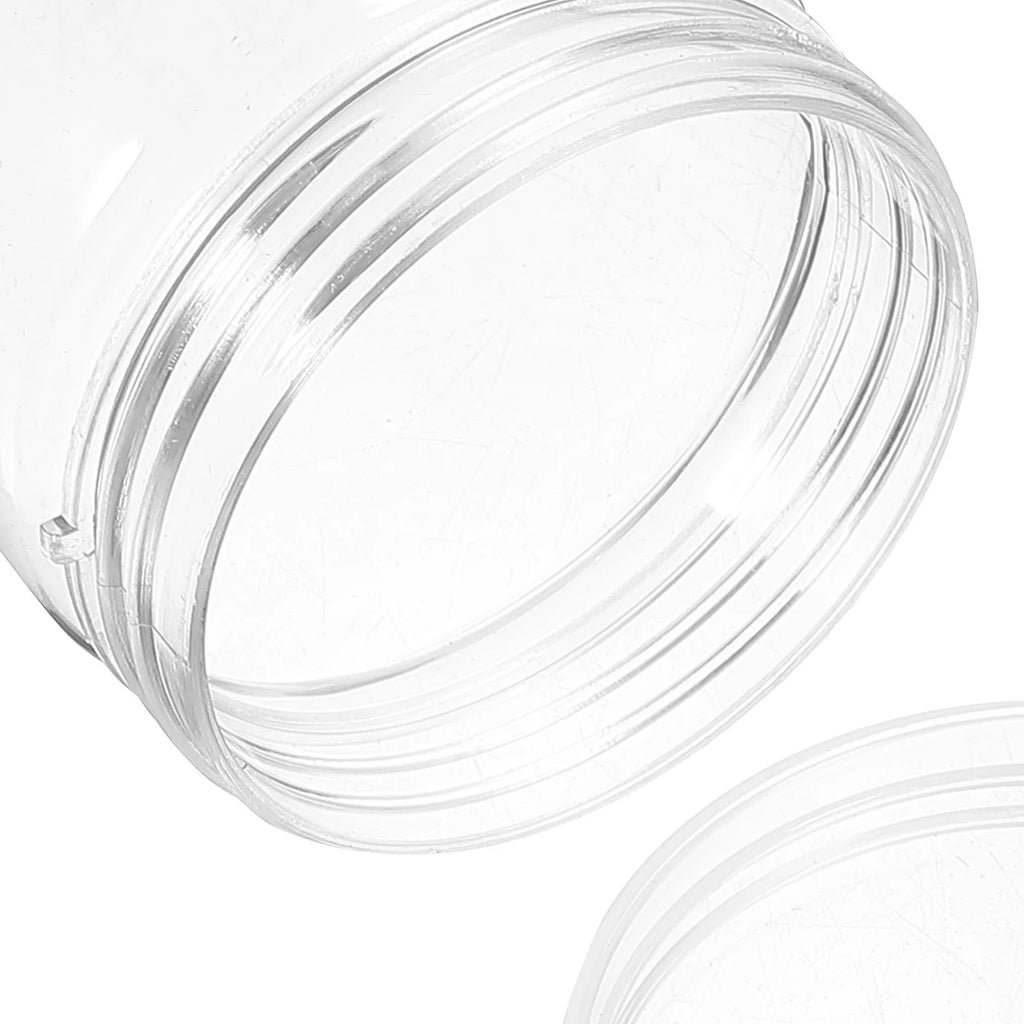 3Pcs Reusable Plastic Storage Jars with Lid Airtight Food Containers Pantry Organizer Empty Plastic Jars