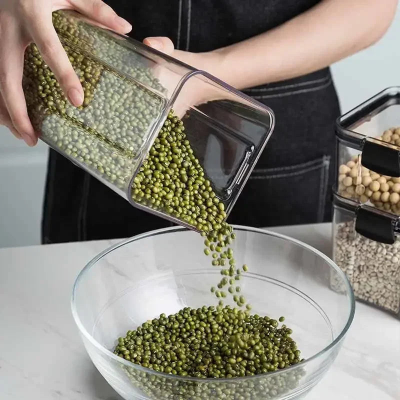 Kitchen Organizers for Pantry Storage Containers Kitchen Fridge Organizer Jars With Lid Plastic Storage Container Spices Boxes