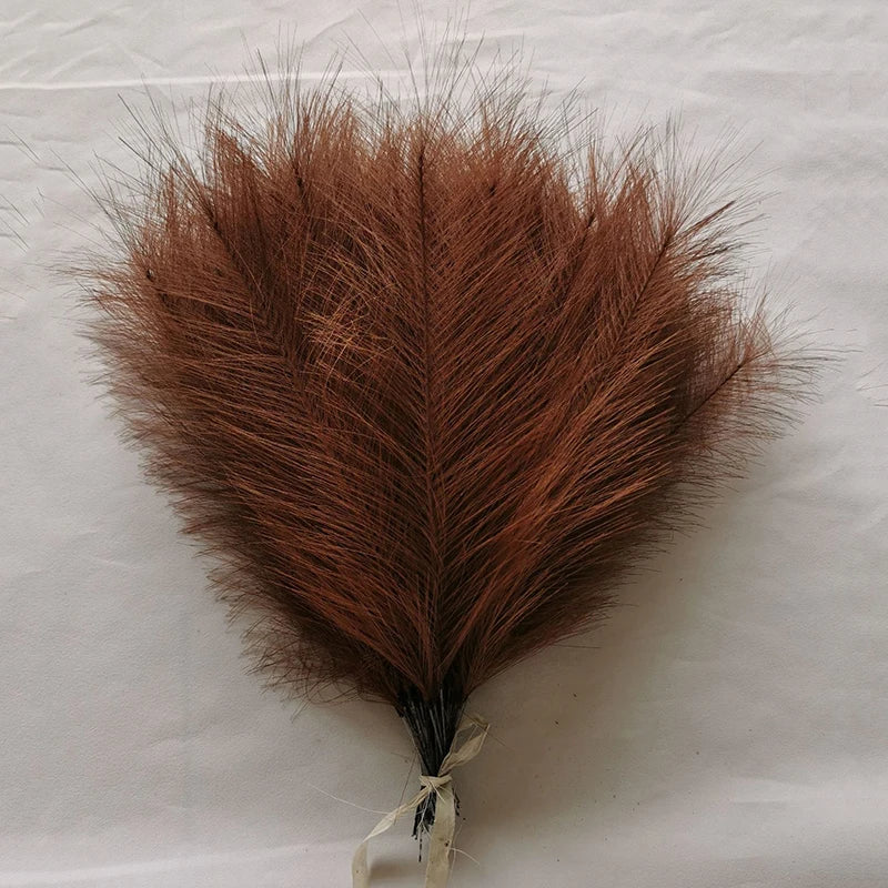 10/20pcs Simulated Reed Feather Pampas Grass Home Porch Wedding Party Garden Decoration Flower Vase DIY Accessories False Plant