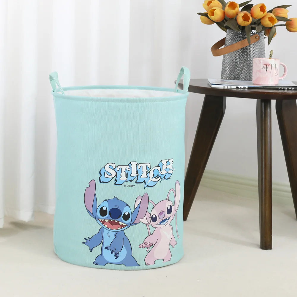 Stitch Storage Basket Cartoon Cute Figure Foldable Large Capacity Household Dirty Clothes Laundry Bathroom Dormitory Supplies