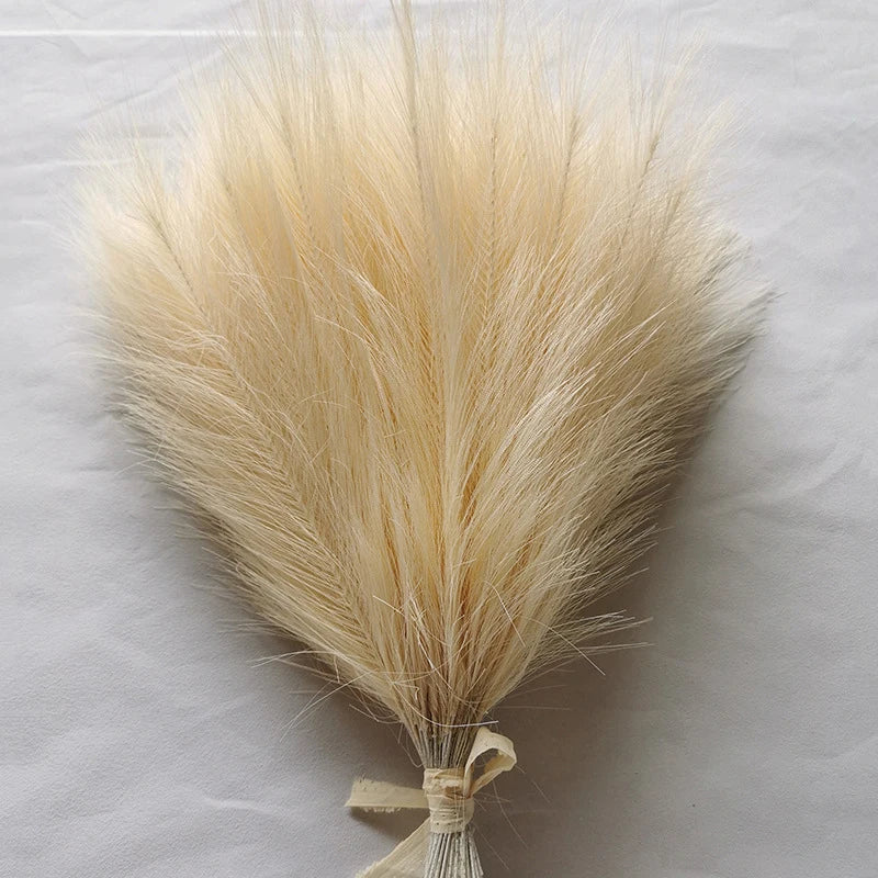 10/20pcs Simulated Reed Feather Pampas Grass Home Porch Wedding Party Garden Decoration Flower Vase DIY Accessories False Plant