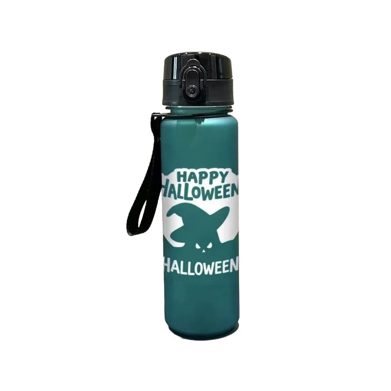 3D Printed Matte Finish Halloween-themed water bottle 650ML with a large capacity, PVC-Free, Leak-Proof，Perfect for Holidays