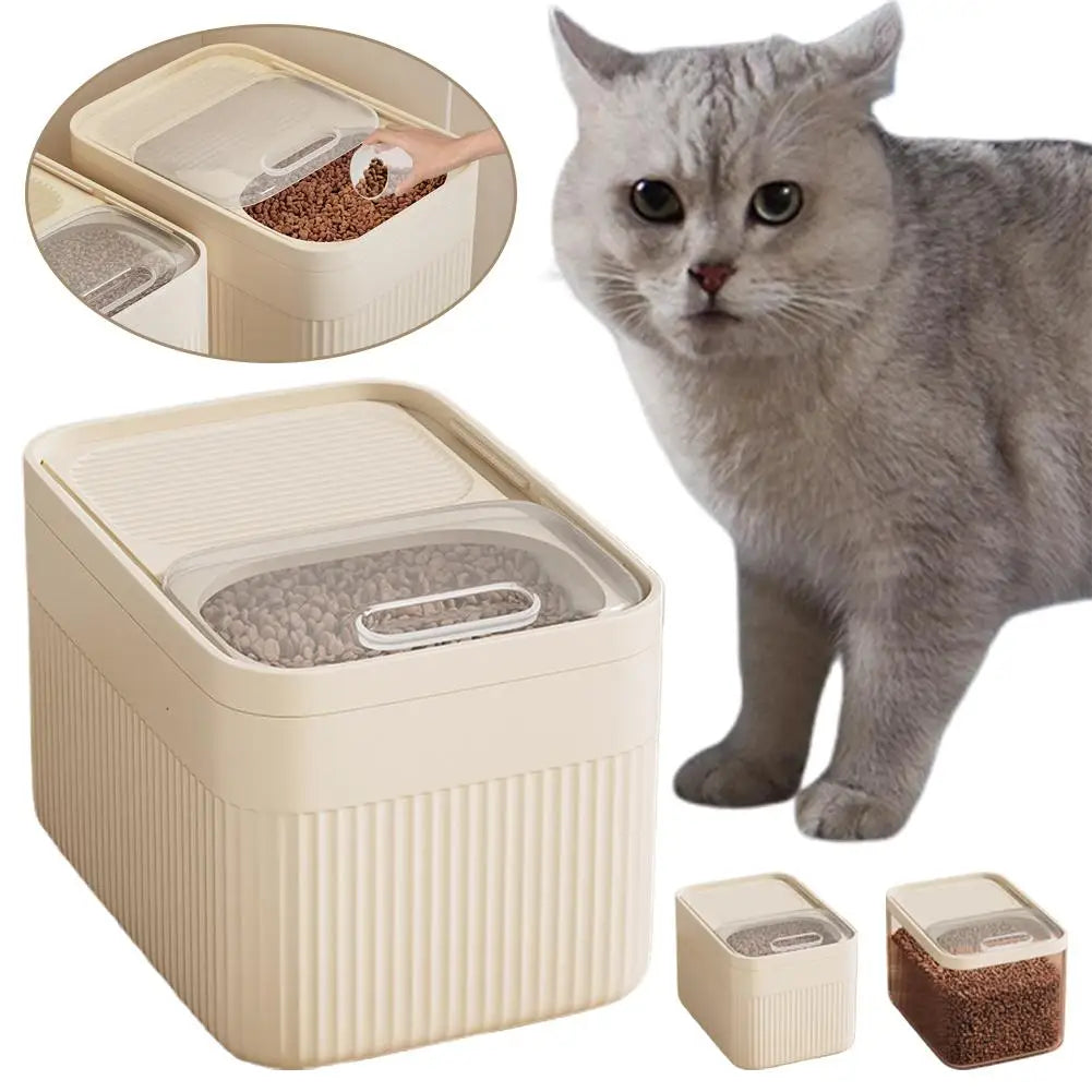 Airtight Pet Food Storage Container For Dog Cat Pet Food Storage Barrel Large Capacity Barrel Food Sealed Moisture-Proof St F6I3