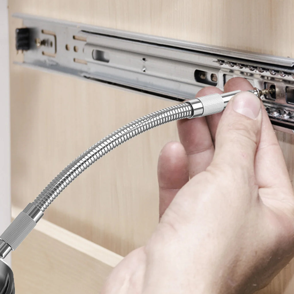 2pcs Flexible Screwdriver Shaft For Electric Drill Chuck, Hex Bit Connector Adapter, Tight Spaces Repair Tool, Auto Engine