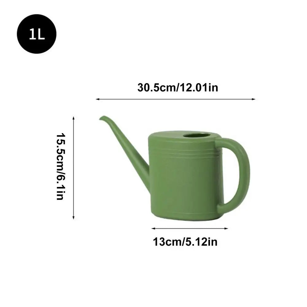 Flower Watering Can 1L Portable Waterer Long Spout Small Watering Can For Balcony Patio Horticulture Outdoor Indoor Garden Home