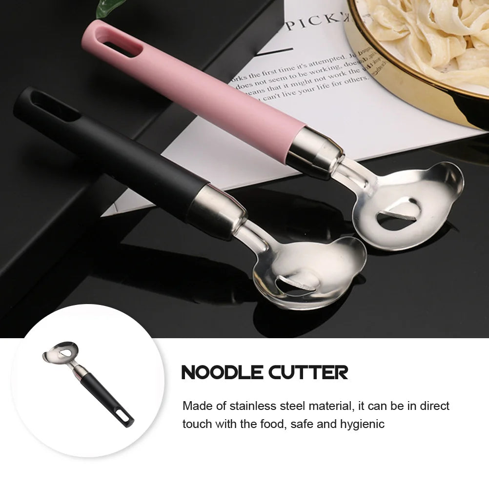 Stainless Steel Shaving Noodles Knife Professional Dough Cutter Non-Slip Handle Sliced Noodles Maker Kitchen Baking Tool