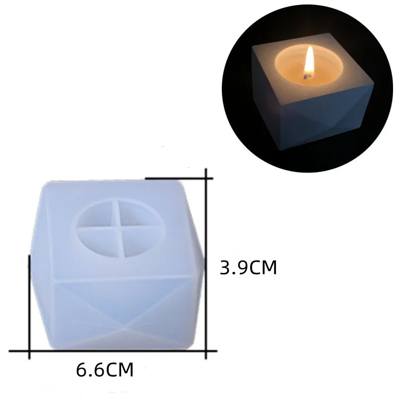 Round Concrete Candle Jar Silicone Mould Diy Handmade Succulent Cement Planter Resin Silicone Mold Gypsum Storage Box Home Decor