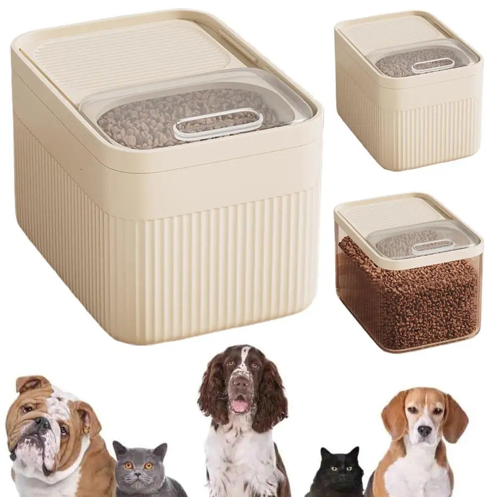 Airtight Pet Food Storage Container For Dog Cat Pet Food Storage Barrel Large Capacity Barrel Food Sealed Moisture-Proof St F6I3