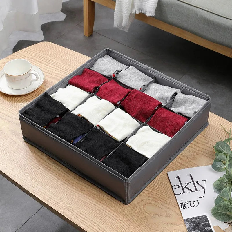 Organizer Socks Storage Box Drawer Organizers Cabinet Wardrobe Clothes Underwear Socks Bra Pants Clothing Bedroom Storage Boxes