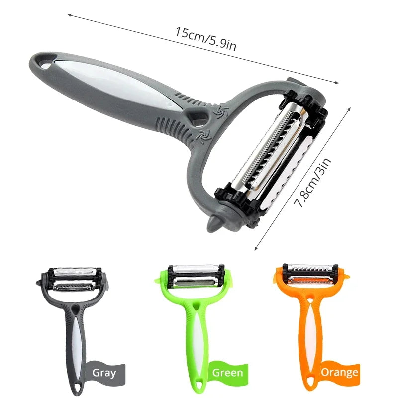 2025 Must-Have! 360° Rotary Peeler - Multifunctional Potato Cutter | Melon Planer, Kitchen Gadget Accessory