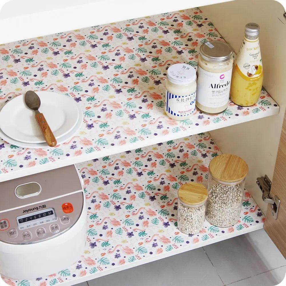 Waterproof Dust Cupboards Kitchen Accessories Drawer Mat Shelf Liners Pad Paper Table Mat Cupboard Placemat Cabinet Mat