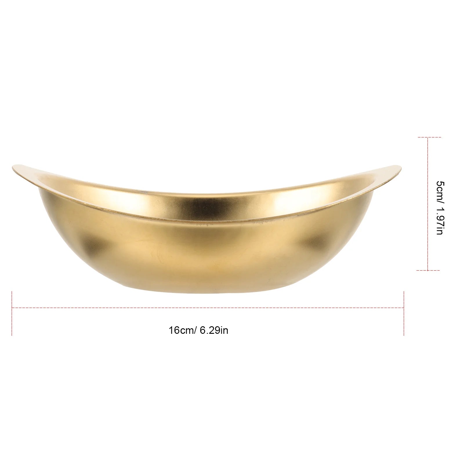Golden Ingots Bowl Stainless Steel Deep Salad Mixing Bowl For Home Kitchen Tableware Food Serving Storage Multi-Functional