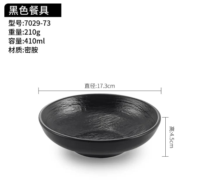 1pc Melamine Cooked Food Dish Hotpot Restaurant Tableware Plate Cold Dishes,braised Meat Dishes Display Plate Buffet Tray